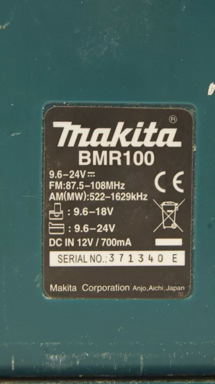 RADIO BUDOWLANE MAKITA BMR100 +ŁAD +AQ