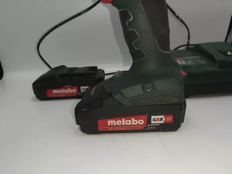 WKRĘTARKA METABO BS 18 L + 2 AKU 2,0AH, ŁADOWARKA
