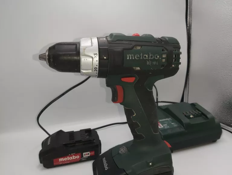 WKRĘTARKA METABO BS 18 L + 2 AKU 2,0AH, ŁADOWARKA