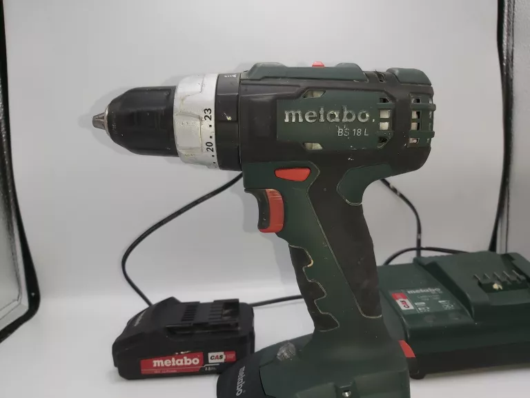 WKRĘTARKA METABO BS 18 L + 2 AKU 2,0AH, ŁADOWARKA