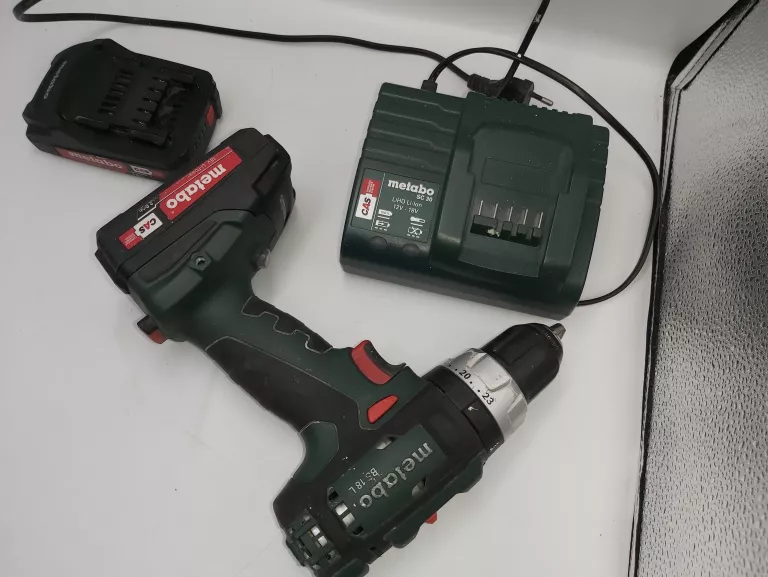 WKRĘTARKA METABO BS 18 L + 2 AKU 2,0AH, ŁADOWARKA