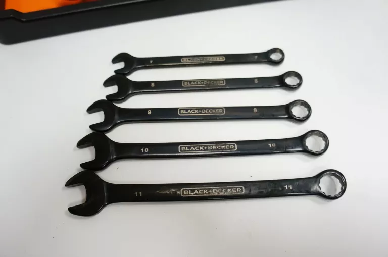 ZESTAW KLUCZY PŁASKO-OCZKOWYCH BLACK DECKER 11 EL