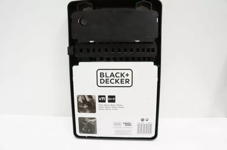 ZESTAW KLUCZY PŁASKO-OCZKOWYCH BLACK DECKER 11 EL