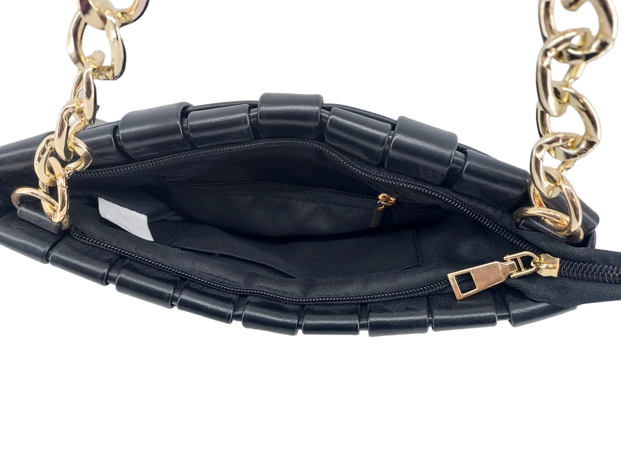 torebka-damska-bijou-brigitte-czarna-zloty-pasek-stan-11323-2