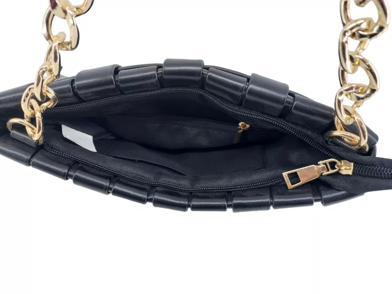 torebka-damska-bijou-brigitte-czarna-zloty-pasek-stan-11323-2