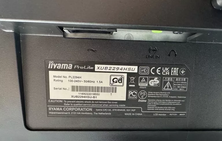 MONITOR IIYAMA XUB2294HSU!