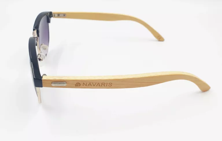 OKULARY NAVARIS CZARNO-ZŁOTE