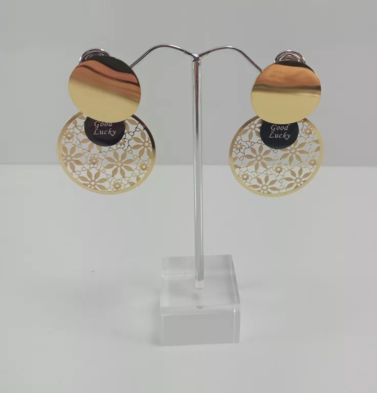 kolczyki-stal-pozlacana-azur-good-lucky-3-okregi-ean-gtin-5904463924710