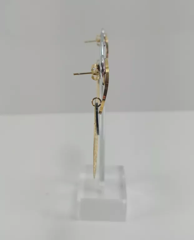 kolczyki-stal-pozlacana-azur-good-lucky-3-okregi-stan-11323-1