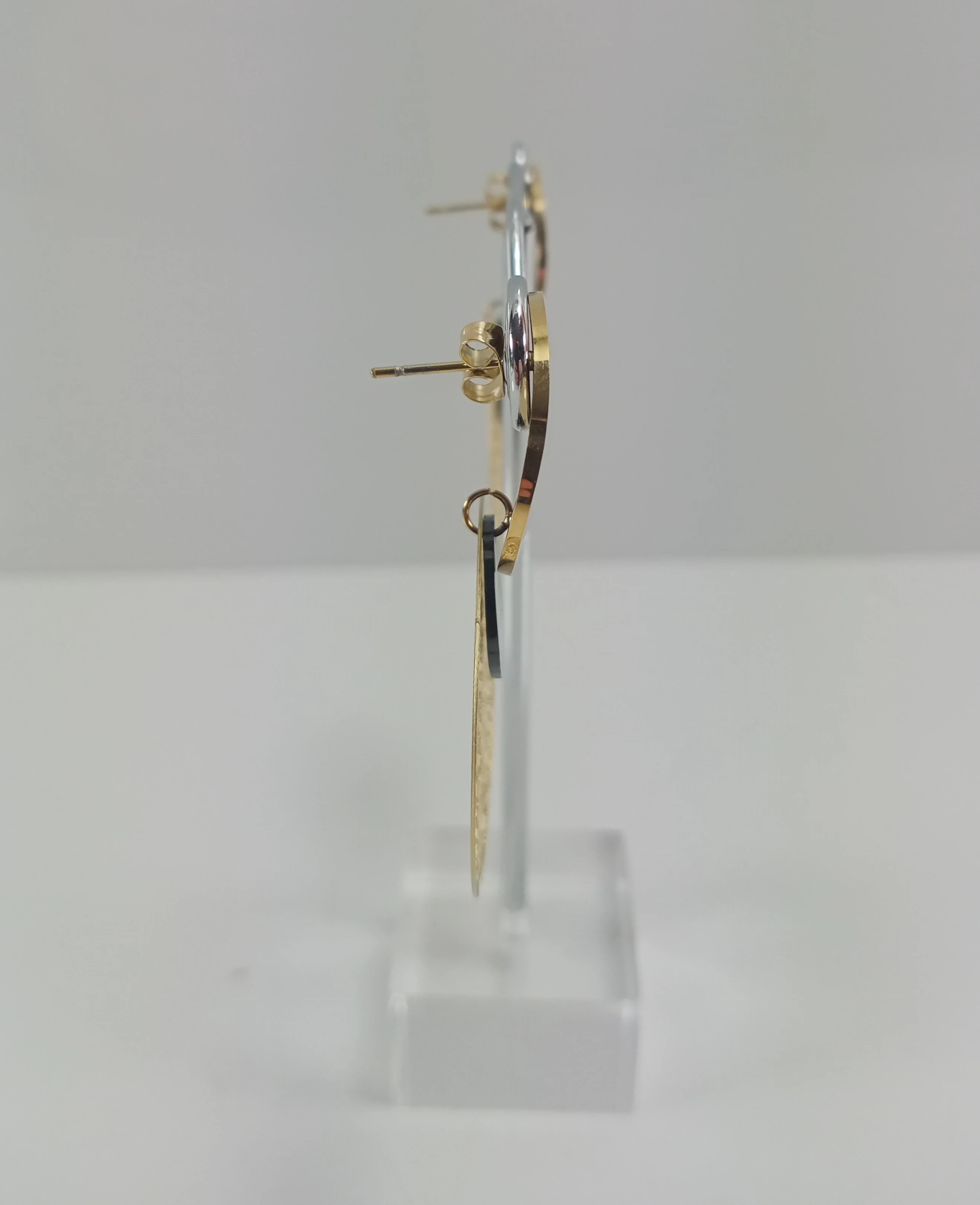 kolczyki-stal-pozlacana-azur-good-lucky-3-okregi-stan-11323-1