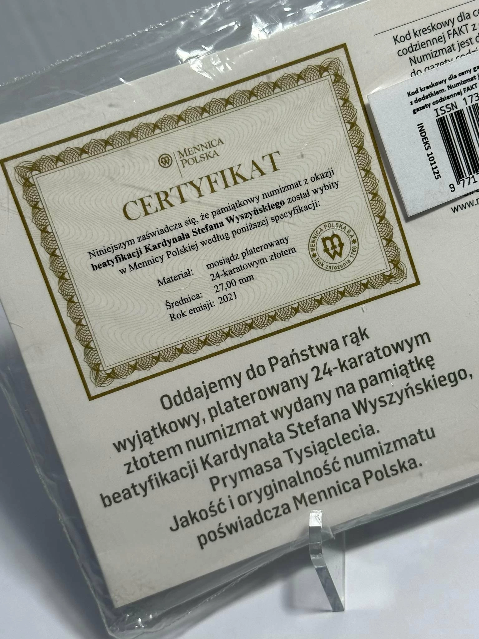 moneta-numizmat-beatyfikacji-stafan-wyszynski-swidnicka-3-swiebodzice