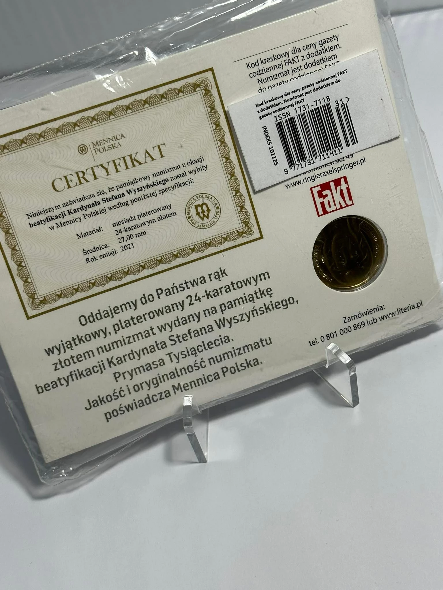 moneta-numizmat-beatyfikacji-stafan-wyszynski-swidnicka-3-swiebodzice