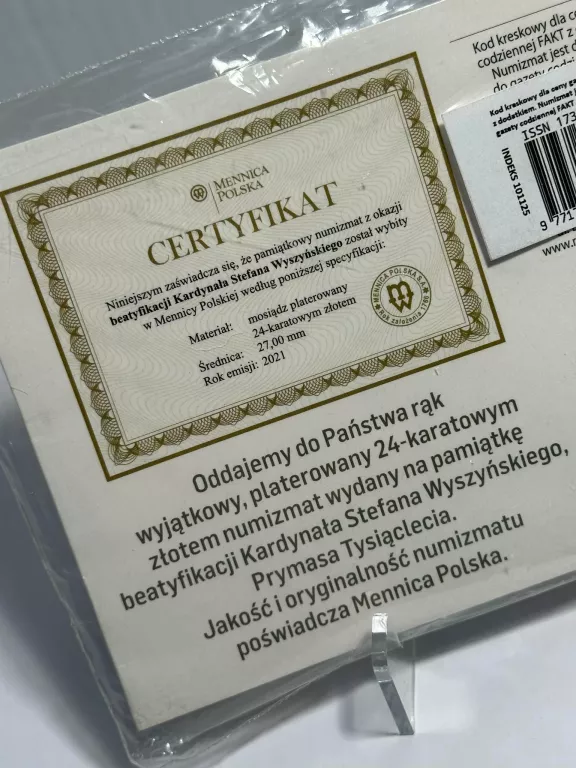 moneta-numizmat-beatyfikacji-stafan-wyszynski-swidnicka-3-swiebodzice