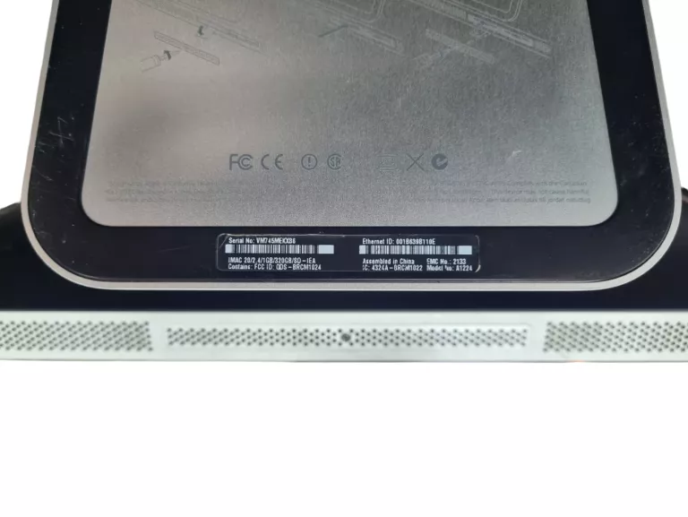 APPLE IMAC 7.1 A1224 20" INTEL C2D/2GB/128SSD/OSX