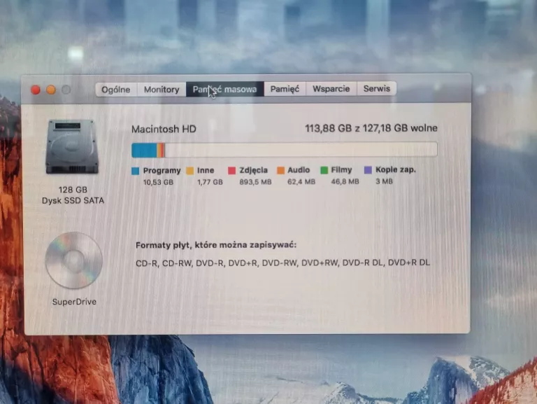 APPLE IMAC 7.1 A1224 20" INTEL C2D/2GB/128SSD/OSX