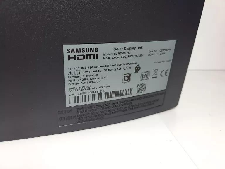MONITOR SAMSUNG C27R500FHR