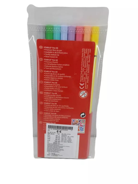 CIENKOPISY STABILO PASTEL PEN68 8SZT