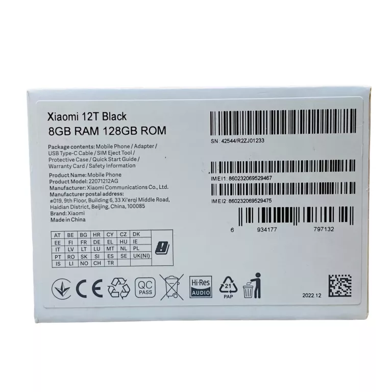 xiaomi-12t-8128gb-uszkodzony-ean-gtin-0700445709604