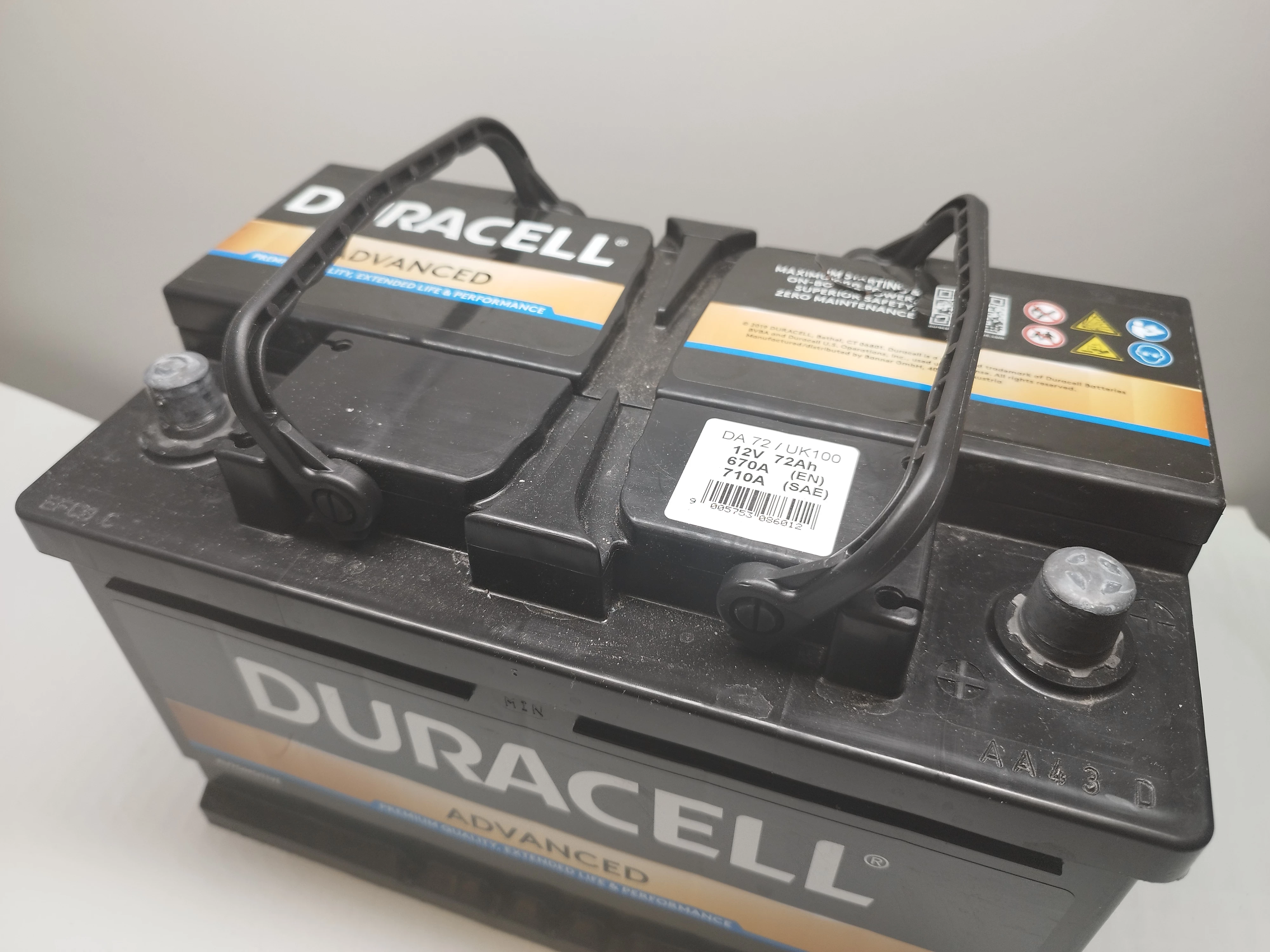 DS72 Duracell Advanced Autobatterie 12V 72Ah (096 - DS 72