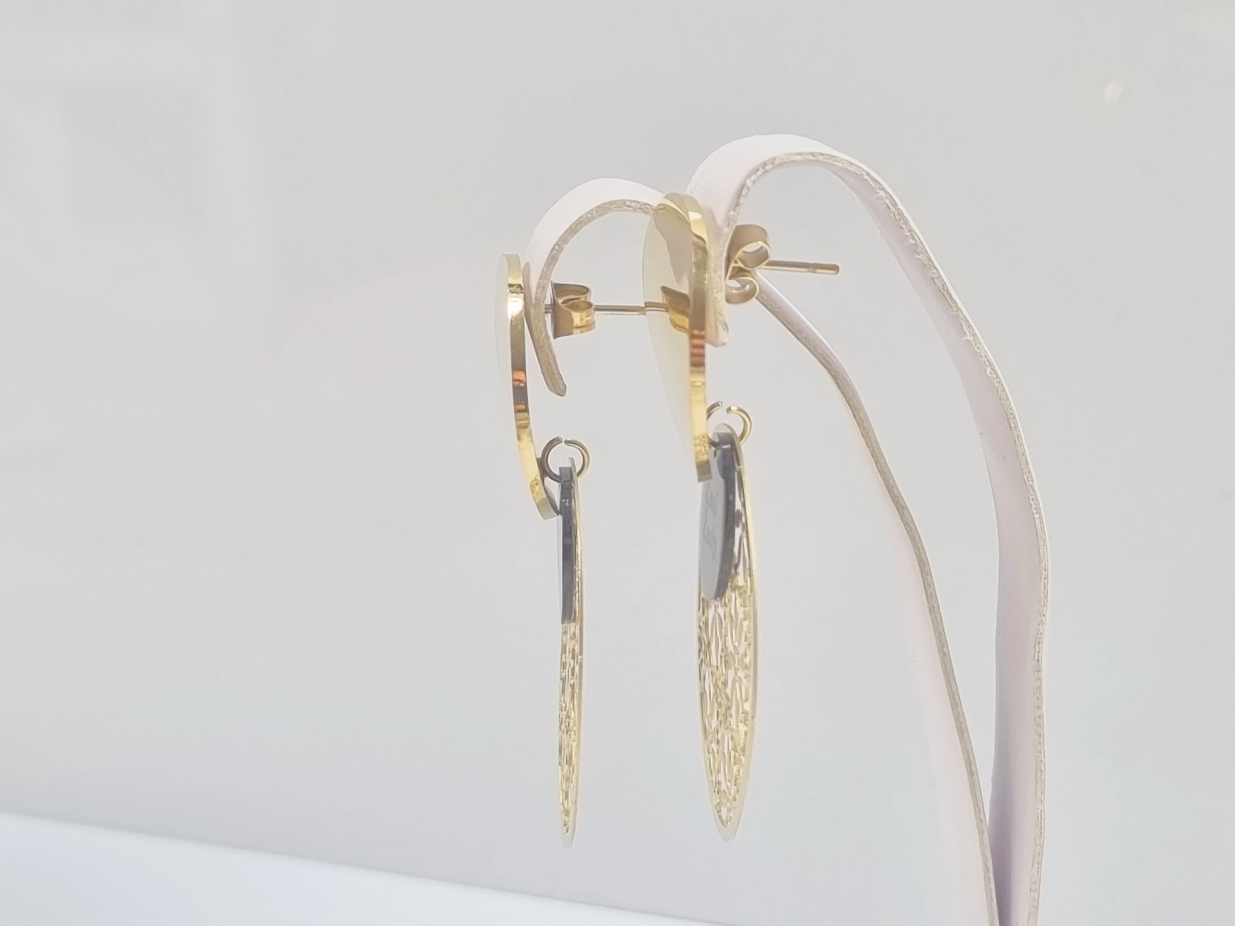 kolczyki-stal-pozlacana-azur-good-lucky-3-okregi-stan-11323-2