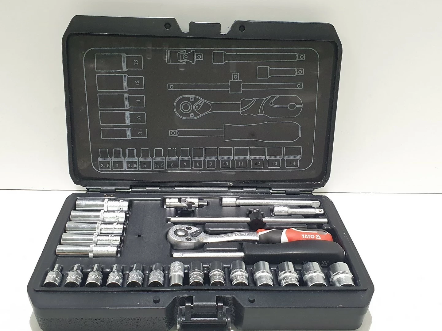yato-zestaw-kluczy-nasadowych-14-25szt-yt-1446-stan-uzywany