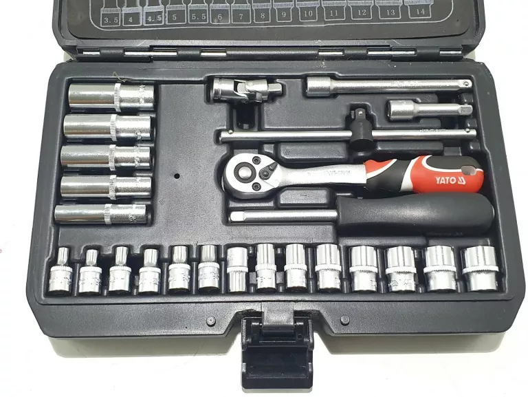 YATO ZESTAW KLUCZY NASADOWYCH 1/4'' 25SZT YT-1446