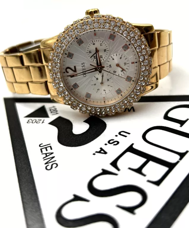 ZEGAREK DAMSKI Z CYRKONIAMI GUESS W0335L3