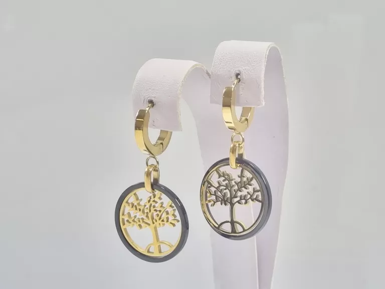 kolczyki-stal-pozlacana-czarno-zlote-drzewo-zycia-ean-gtin-5904555955301