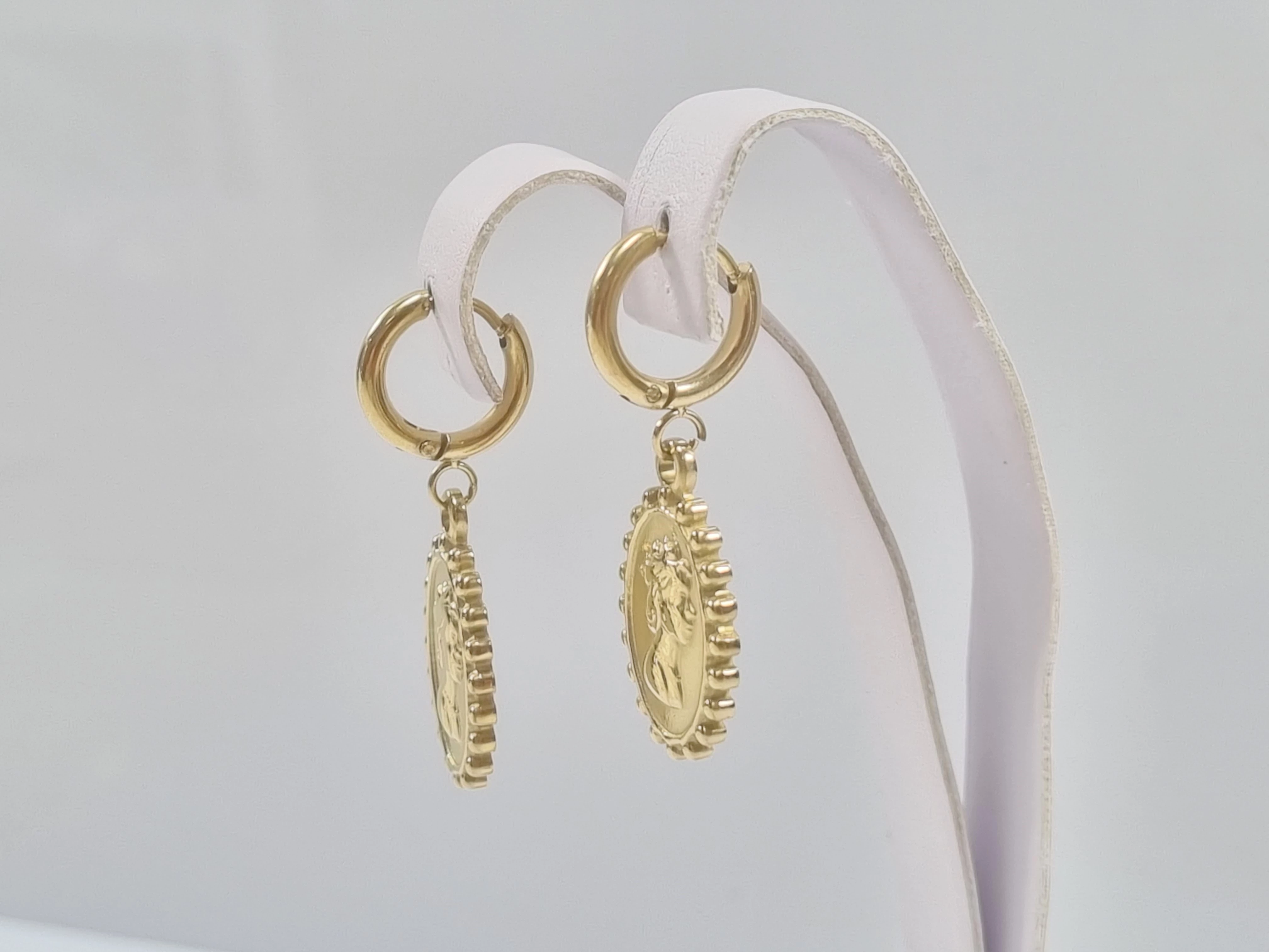 kolczyki-stal-pozlacana-kolka-wiszaca-kamea-stan-11323-2