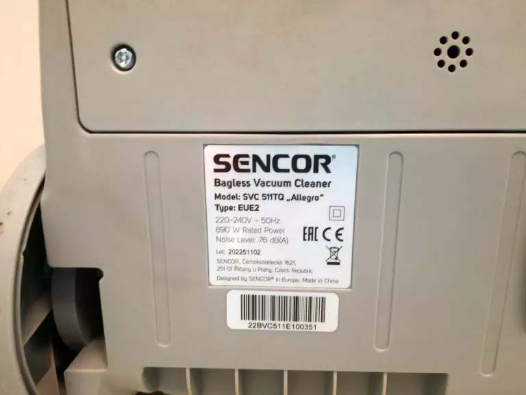 ODKURZACZ SENCOR SVC 511TQ