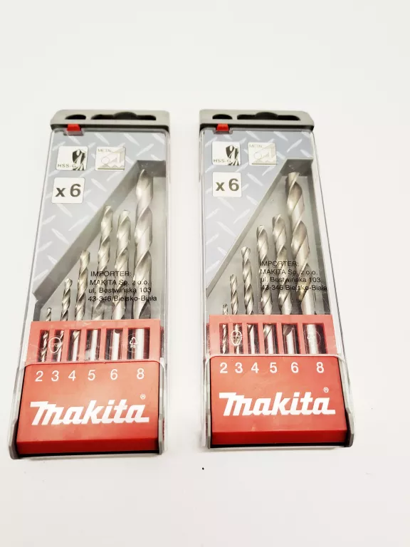 ZESTAW WIERTEŁ MAKITA DWA OPAKOWANIA