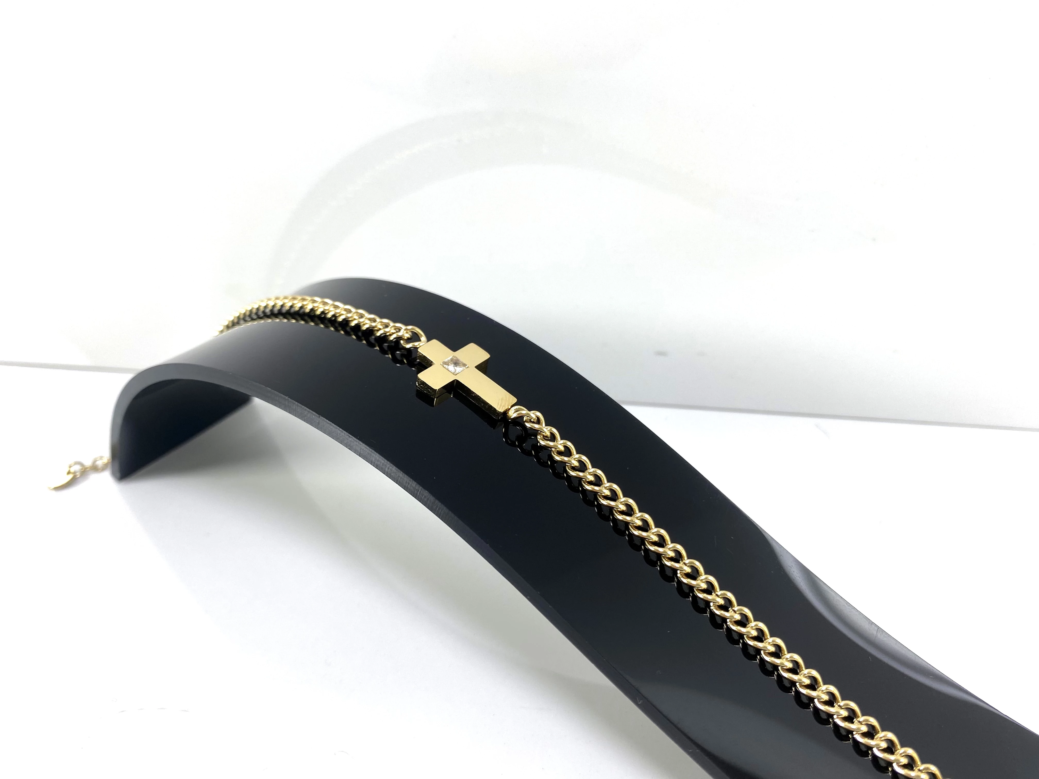 bransoletka-stal-pozlacana-pancerka-z-krzyzykiem-ean-gtin-5903678538996