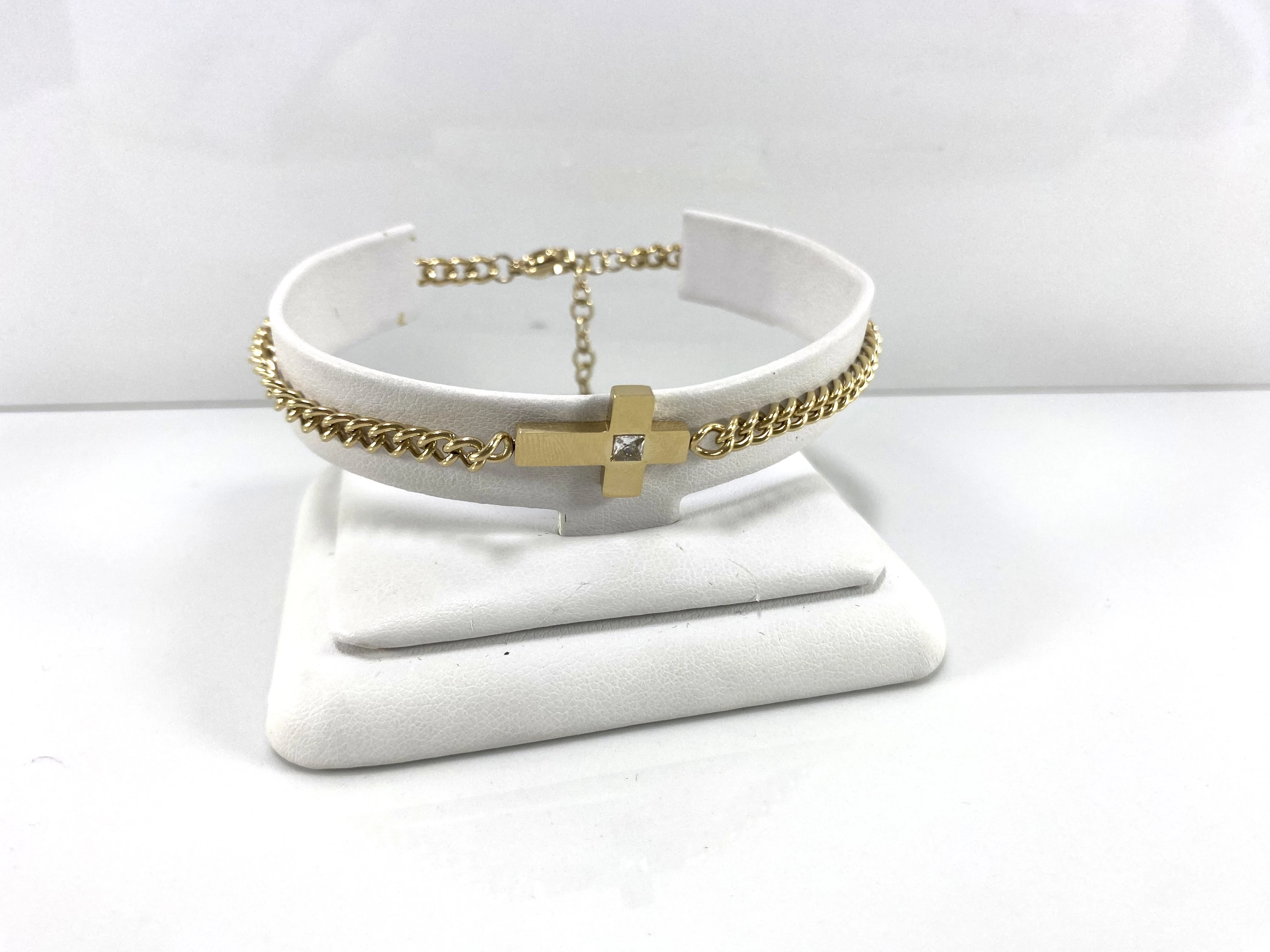 bransoletka-stal-pozlacana-pancerka-z-krzyzykiem-glogowska-35a-poznan-ska-x