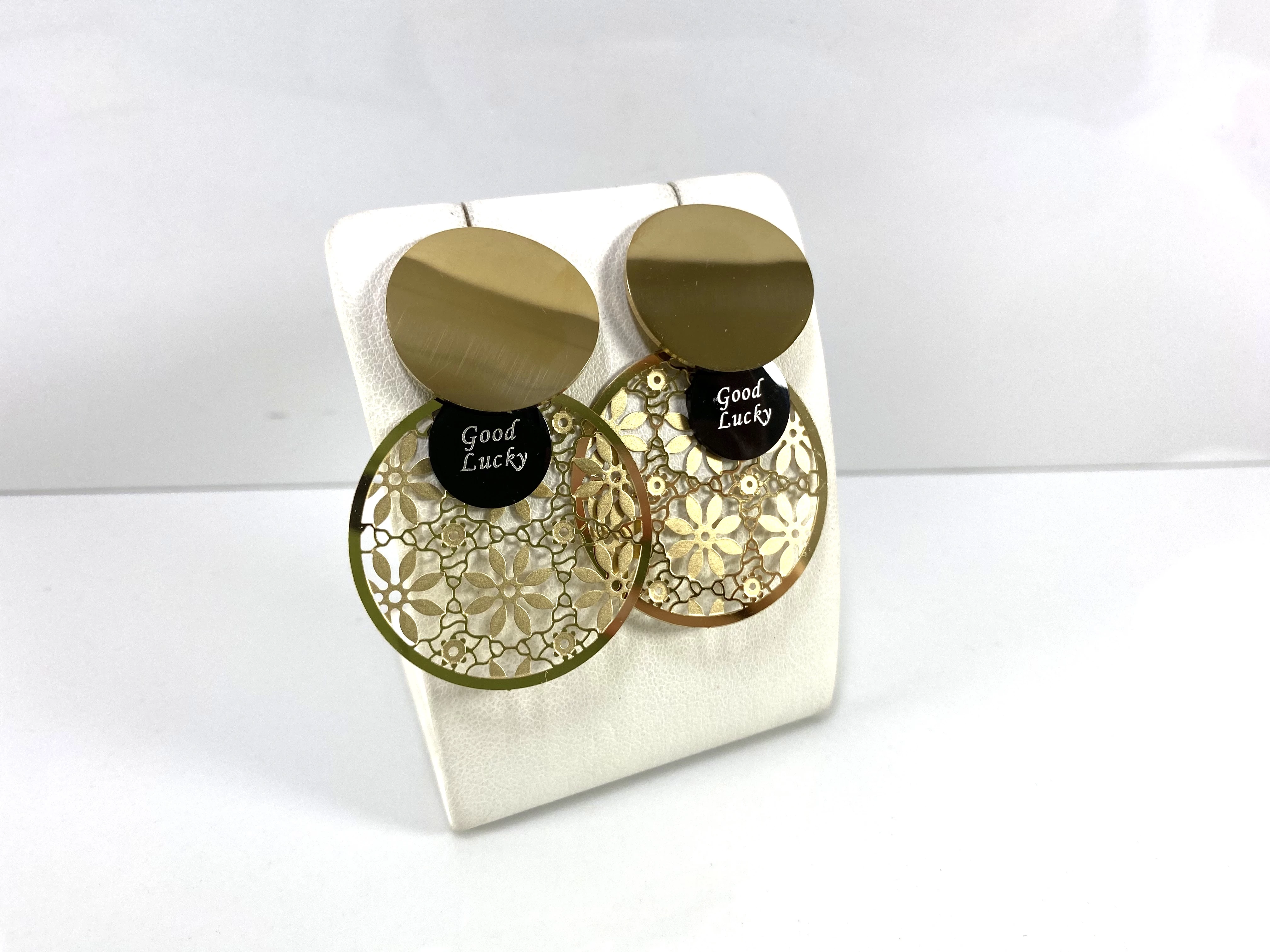 kolczyki-stal-pozlacana-azur-good-lucky-3-okregi-ean-gtin-5904463924550