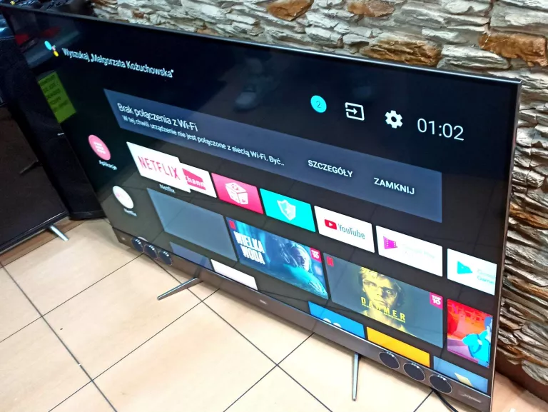 TELEWIZOR TCL U55X9006 X2 QLED KOMPLET NA CZĘŚCI!