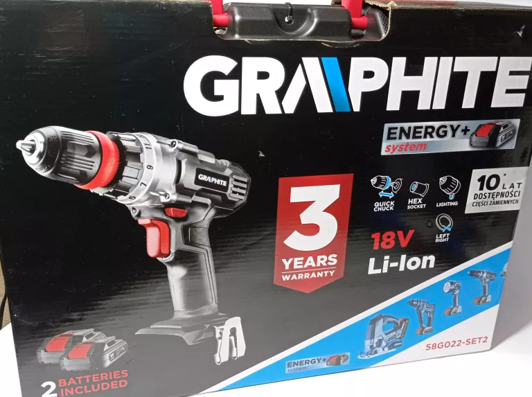 WKRĘTARKA GRAPHITE 58G022-SET 2 AKU ŁAD
