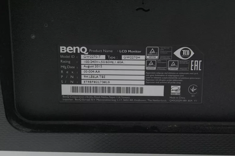 MONITOR BENQ GW2270-T 21,5"