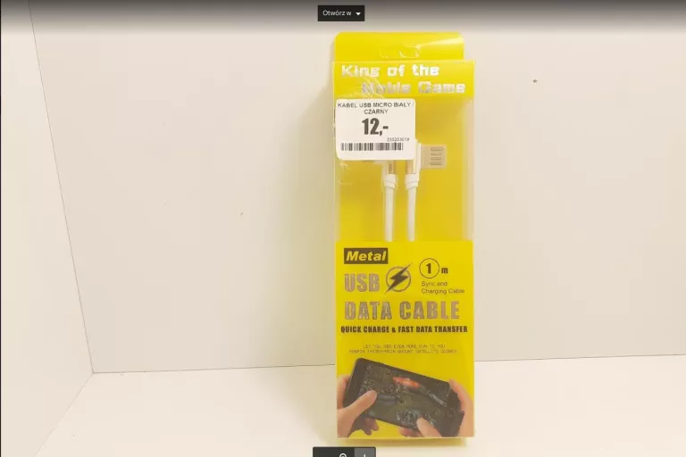 KABEL USB MICRO BIAŁY [230203018]