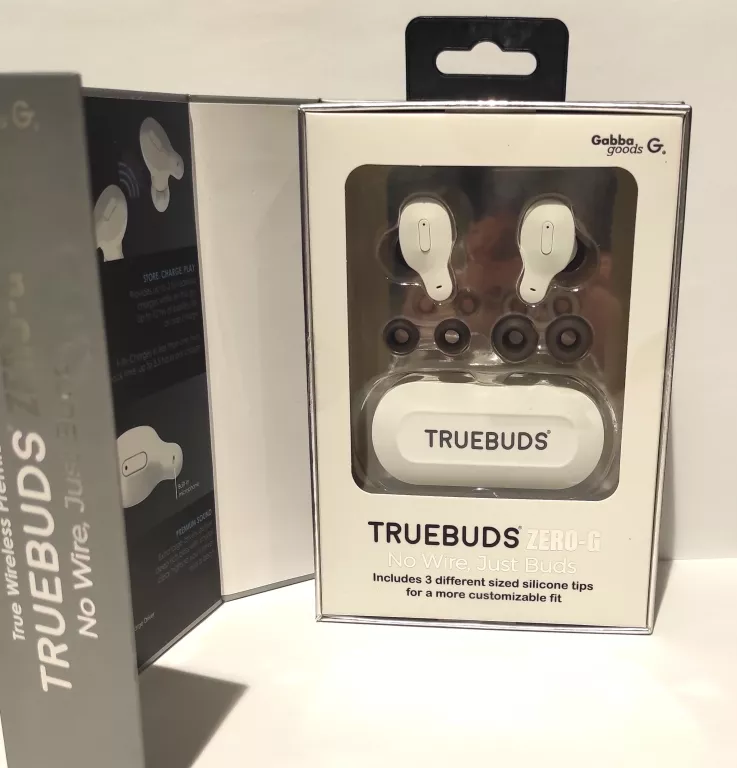 S UCHAWKI BEZPRZEWODOWE GABBA TRUEBUDS ZERO G BLU