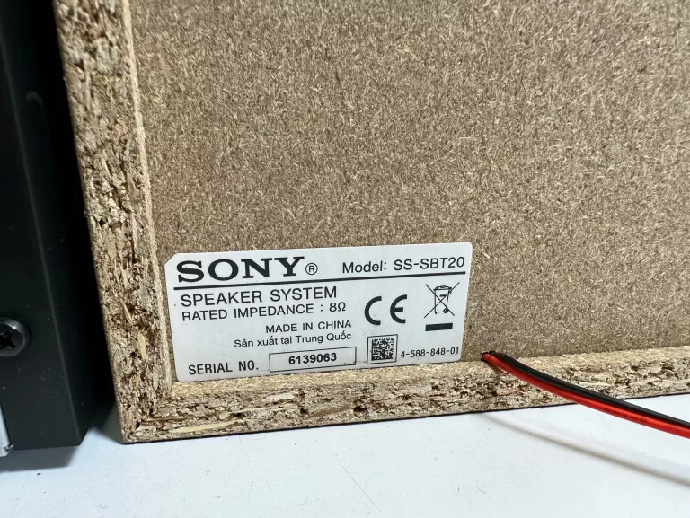WIEŻA STEREO SONY CMT-SBT20 BEZ PILOTA + 1 PŁYTA