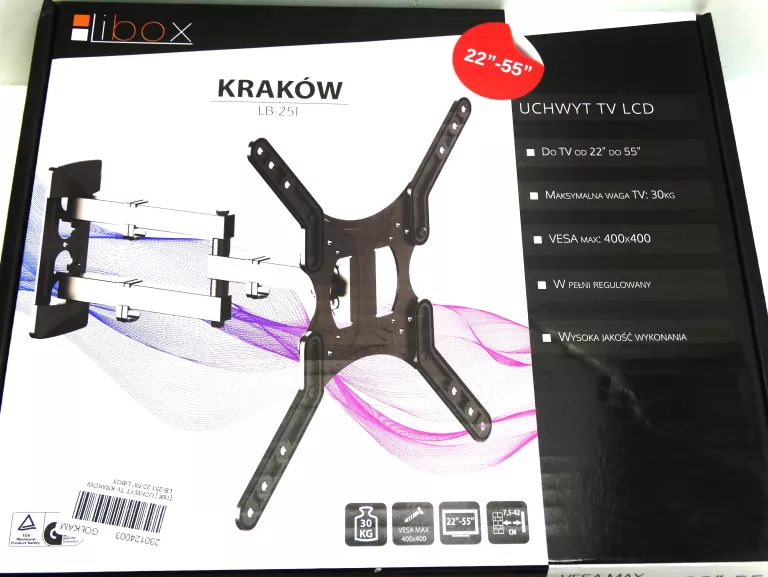 UCHWYT TV KRAKÓW LB-251 22-55” LIBOX