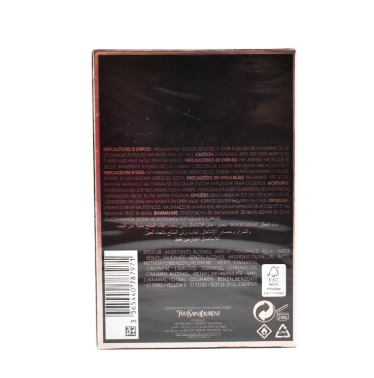 YVES SAINT LAURENT BLACK OPIUM 90 ML EDP