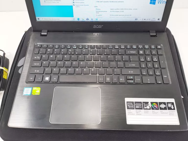 LAPTOP ACER E5-575G I3-6006U GF 940MX 36GB RAM 1T