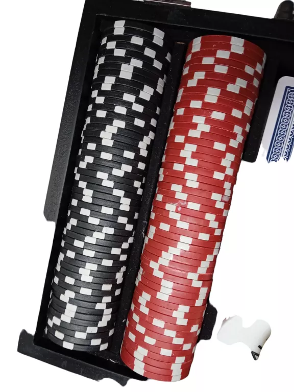 POKER 200 ŻETONÓW WALIZKA DREWNO