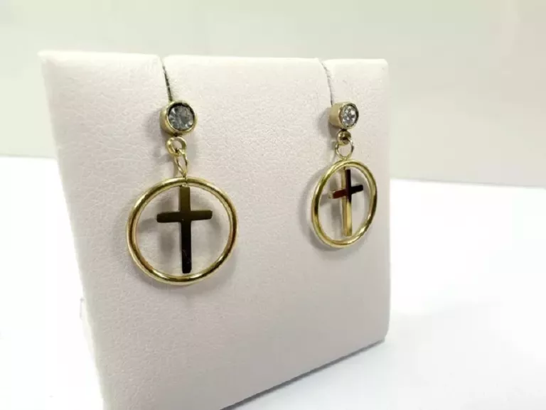 kolczyki-stal-pozlacana-krzyz-cyrkonia-okrag-rodzaj-2205-16
