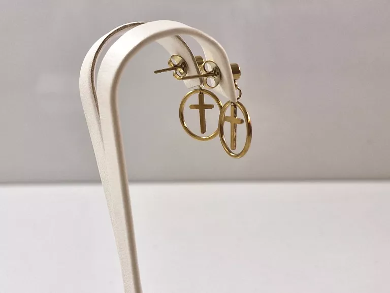 kolczyki-stal-pozlacana-krzyz-cyrkonia-okrag-rodzaj-2205-2