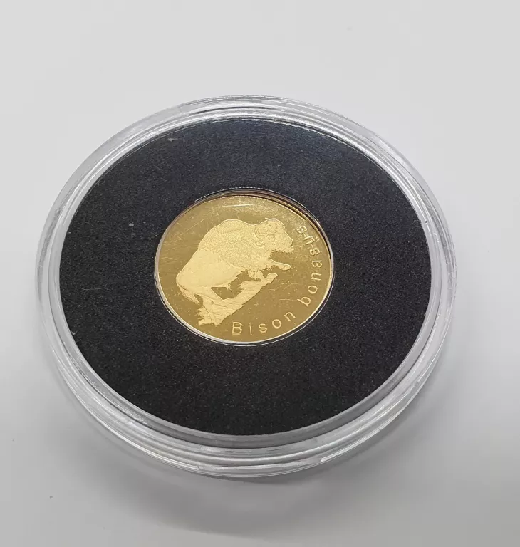 ZŁOTA MONETA - ŻUBR EUROPEJSKI 0,5GR - 999