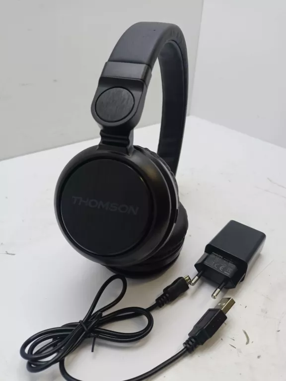 SŁUCHAWKI NAUSZNE THOMSON WHP-6007B CZARNY + ŁAD