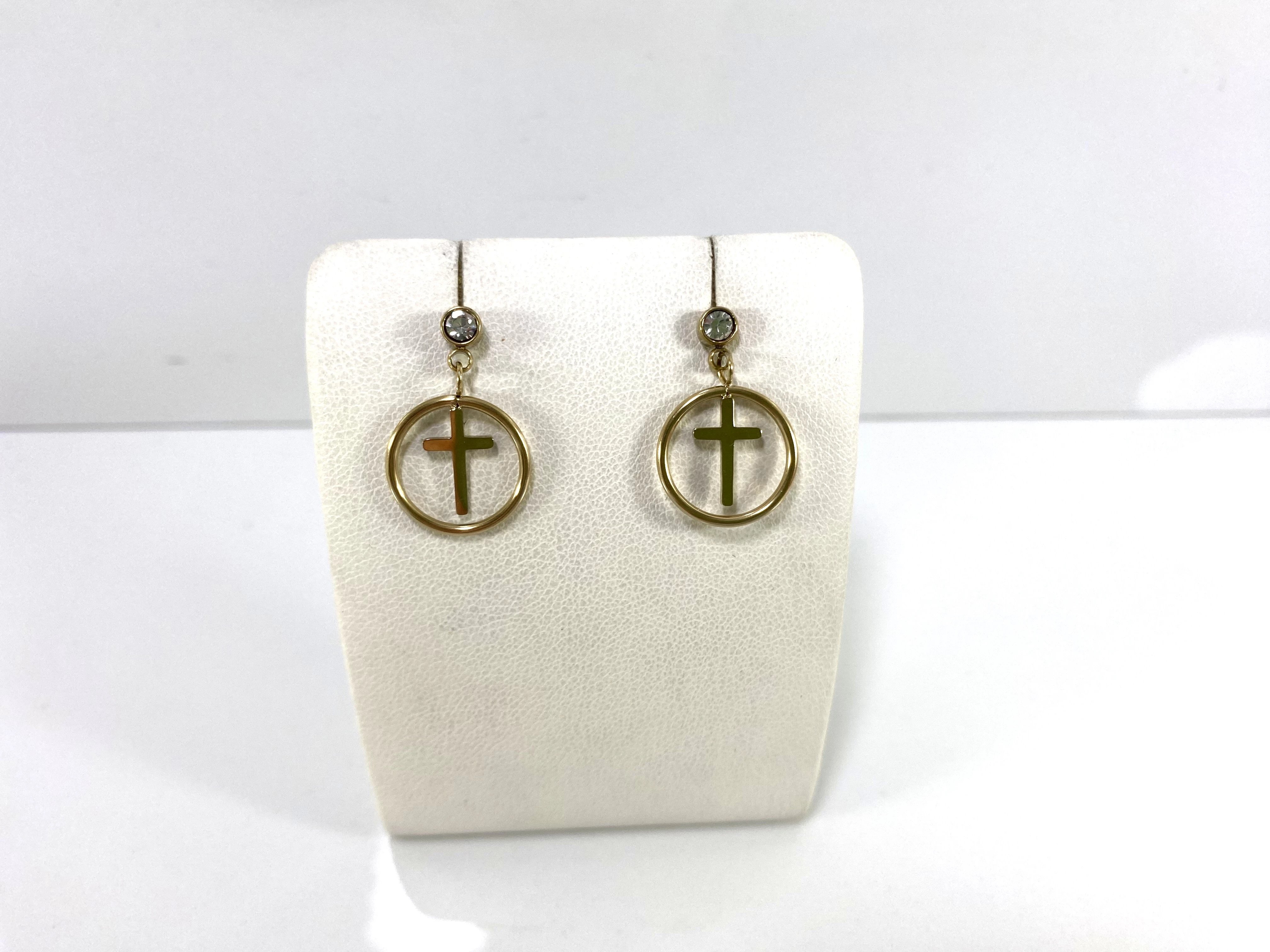 kolczyki-stal-pozlacana-krzyz-cyrkonia-okrag-ean-gtin-5904463924550