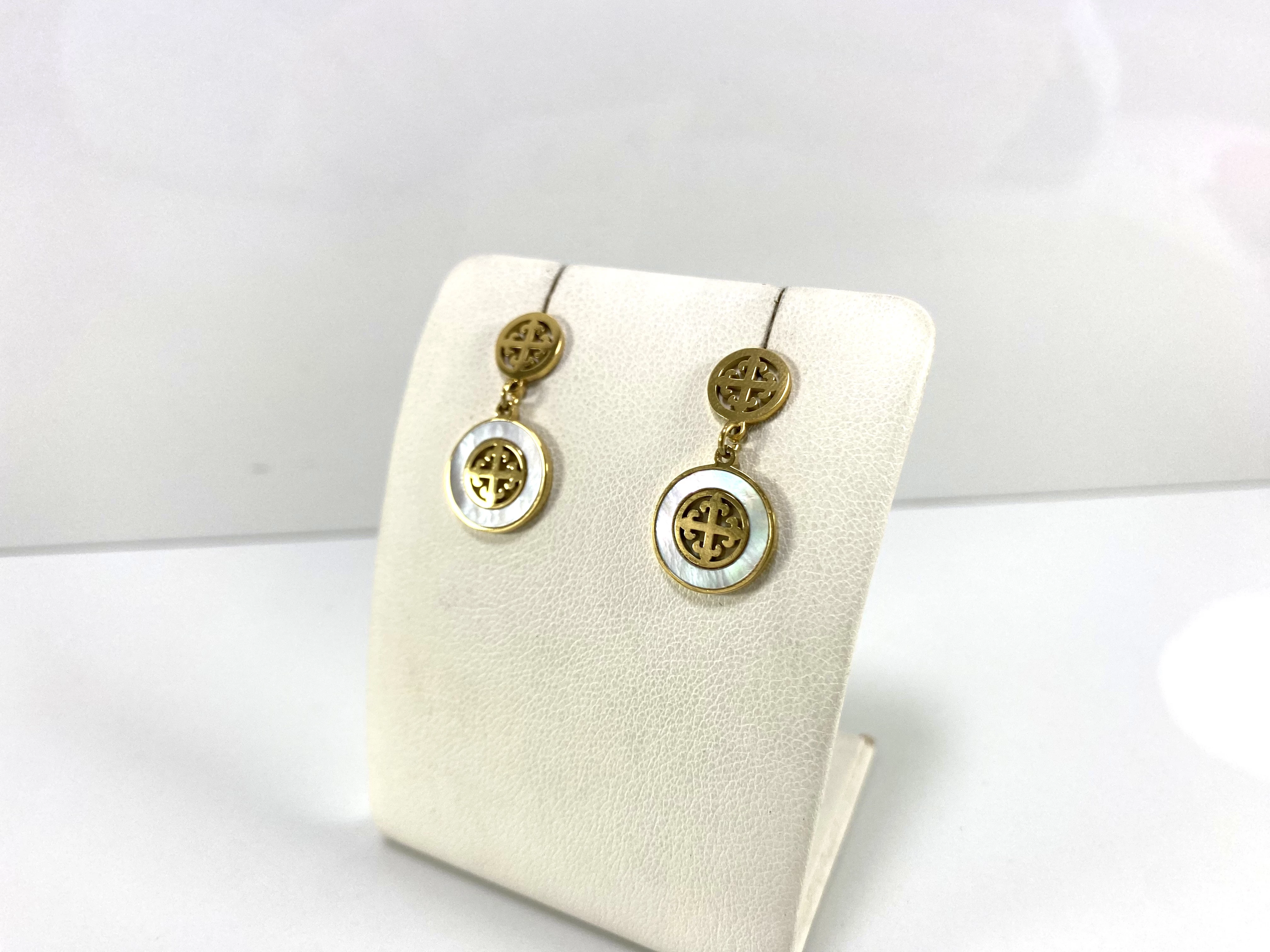 kolczyki-stal-pozlacana-z-dwoma-krzyzami-w-okregu-rodzaj-2205-16